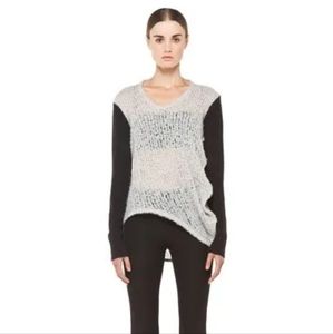 Helmut Lang Plaited Boucle Cowl Sweater